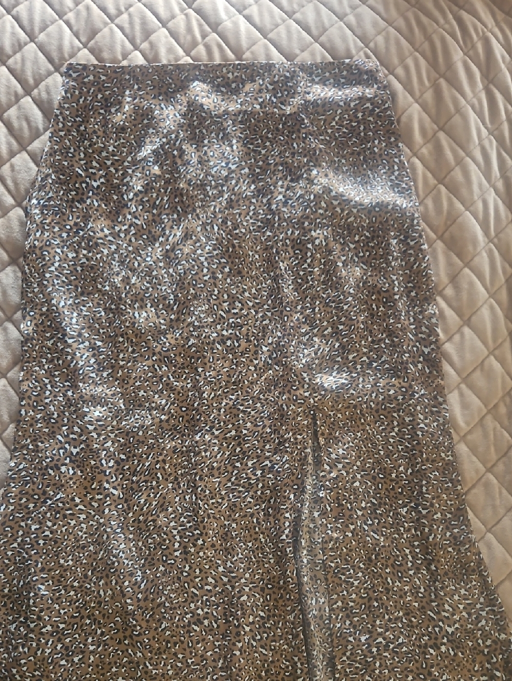 Dress Forum Brown and Black Animal Print Pencil Skirt